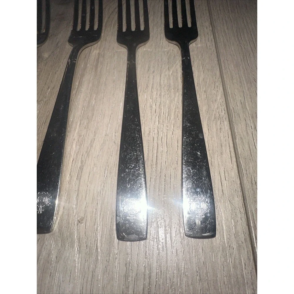 5 PCs Oneida‎ USA Stainless Silverware OHS293 Dinner Forks
